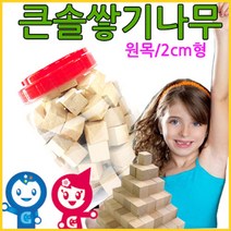 위withh_큰솔교육 2cm 쌓기나무 100pcs 비취 쌓기놀이 큰정육면체 가베 원목블록 교구 놀이방 카프라 완구 펜토미노 소마큐브 어린이집 세트 쌓기 장♥withy, ♥withyou!