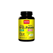 Jarrow Formulas 자로우 포뮬러스 메틸 B-12 폴레이트 엽산 플러스 P-5-P (비타민 B6) 레몬 맛 100 츄어블 타블렛