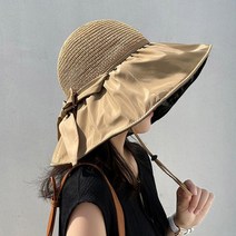 오세르앙 챙넓은 여성 비치 모자