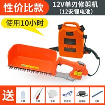 전기 무선 충전식 가지치기 트리머 울타리 정원 4, 12V싱글블레이드12A리튬배터리(10시간사용)