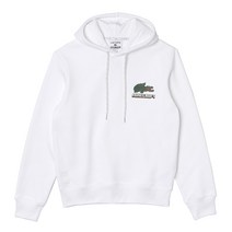 (국내매장판/AS가능) 라코스테 LACOSTE X 마인크래프트 화이트 후드 스웻셔츠 남녀공용 커플 면 긴팔 티셔츠 후디 SH3849-001