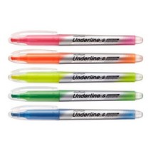 [문화산업] 언더라인 에스형광펜(4.0mm) 청색, 상세페이지 참조