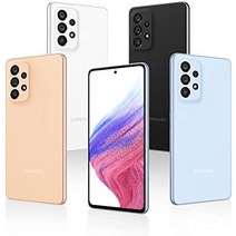 Samsung Galaxy A53 5G 스마트폰 듀얼 SIM Android 휴대전화 6GB RAM 128GB 저장용량 화이트 + 30개월 보증-32898, 하얀색, 급속 충전기 번들, 흰색