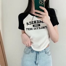 시원한 스판 허리잘록 나그랑 반팔 티셔츠