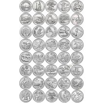 기념주화 가상화폐 비트코인 굿즈 미국 20132021 국립 공원 기념 동전 25 센트 원래 미국 미국 동전 수집, [04] 2016 3135th 5 PCS