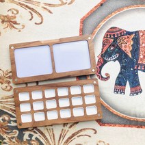 물감박스 물감팔레트 미술물통 수채화 그림 액세서리, 18 그리드  흰색 그리드이중 자석