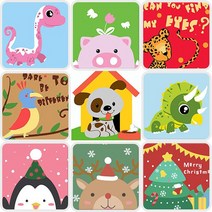 그림그리기 팝아트 명화 유화 미술놀이 캔버스액자, 산타