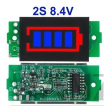 비콘 태그 동글 블루투스 18S 1S/2S/3S/4S 단일 3.7V 리튬 배터리 용량 표시기 모듈 4.2V 디스플레이 전기, 04 2S 8.4V Blue