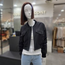 에고이스트(EQ1WZ763) 배색 스티치 블루종 점퍼(448236 )
