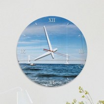 아트박스/꾸밈 bh574-아크릴시계_부산바다와광안대교02, 4.라운드사각