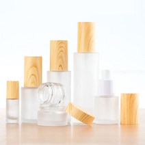 원목무늬 스프레이 크림 유리 화장품 소분 공병 모음, 크림_불투명용기(50g), 1개