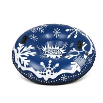 겨울눈썰매튜브눈썰매 핸들이있는 43 스노우 스키 장비 눈 장난감을위한 더 큰 두꺼운 팽창 식 눈 썰매 스키 서클 스키 보드, 120cm