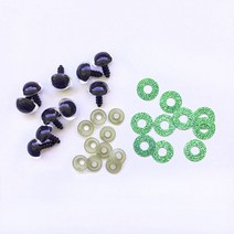 인형 장난감용 3D 반짝이 봉제 플라스틱 안전 눈 아미구루미 인형 만들기 믹스 동물 14mm 20mm 20 개, 02 Green-20pcs_04 20mm