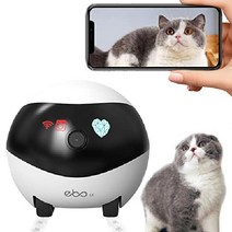 펫캠 펫카메라 아기홈캠 움직이는 로봇캠 베이비 반려동물 CCTV 강아지 앱연동 홈카메라, 화이트