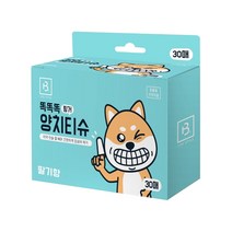 똑똑똑 핑거 양치티슈 30매 (딸기향)
