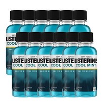 (유통기한 2023/6/6)리스테린 세균억제 구강청결제 쿨민트100ml, 12개
