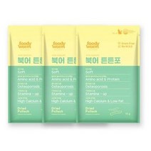 [푸디웜] 저알러지 기능성 애견간식, 1개, 북어튼튼포 3ea