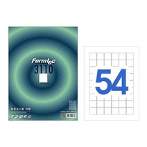 폼텍 LQ-3101 바코드용 라벨 (60단 20매), 폼텍 라벨 용지, 분류용 LQ-3110 (54단)