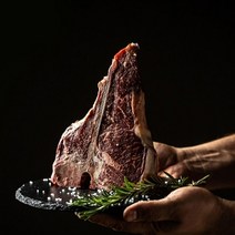 국내산 한우 육우 티본 스테이크 드라이징 에이징 2~3등급 500g (481-520g) 스테이크 굽기 부위 가격 맛집 오븐 육류 숙성 밀키트 캠핑 파티 생일 식단 상차림 트리밍, 1팩