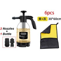 세차폼스프레이 압축분무기 프리워시 2L 핸드 펌프 거품 분무기 손 PneumaticSnow 거품 대포 세차 스프레, 04 A set