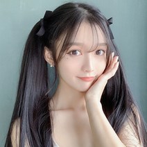 양갈래 가발, 1 건, 브라운65cm