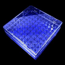 크라이오 박스 100홀 cryo box 액체 질소 샘플 보관 냉동 극저온 실험 바이알 렉 1.5ml tube vial rack별사탕마켓, 100홀(이벤트)