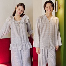 바풀 주니어 바풀 EV3S101-20 커플잠옷 남성 여성 파자마 잠옷 세트 프로비스코스