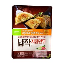 풀무원 납작지짐만두 500Gx2입 (보냉백/아이스박스中택1), 옵션2 - 아이스박스포장 (아이스박스+아이스팩)