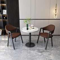 2인용 부부테이블세트 2인 원형 티테이블 식탁 탁자 의자 세트 800 600, T