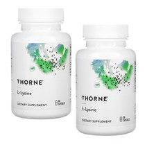 Thorne 쏜리서치 엘라이신 500mg 60캡슐 X2통 L-라이신 라우르산칼슘 엘리신