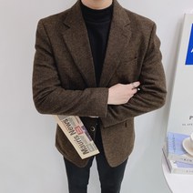 울 모직 싱글 블레이져 자켓(SAIT)
