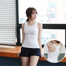 3+1 S스타일 여성 면스판 망고 나시티 r1017 국내직영생산
