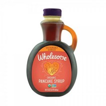 WHOLESOME SWEETENERS Wholesome 유기농 팬케이크 시럽 GMO 프리 글루텐 옥수수 시럽 없음 및 인공 향 없음 591ml(20온스) (6팩) 가성비 추천, 591ml