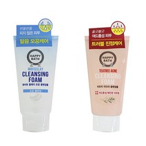 IS 해피바스 클렌징폼 150g폼클렌징 클렌징폼 클렌징 화장지우는 폼 크림 클렌징크림, 티트리아크