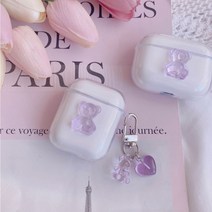 [핑크/보라] 하리보젤리 투명 케이스, 에어팟1/2