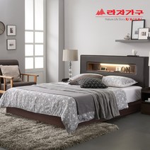 라자가구 베스트 LED조명침대 크림슨 아이크 + 채움H 독립매트리스 슈퍼싱글침대 퀸침대, 03.아이크LED 평상형침대 슈퍼싱글SS_초코브라운, 01.프레임(매트리스별도구매)
