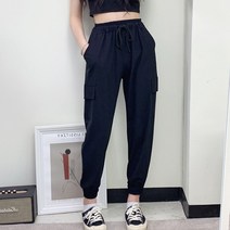 아이스 스판만땅 냉장고 카고 밴딩조거팬츠