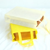 디더스트백 02 부직포가방 사각 쇼핑백 10장-타포린백 파우치, 3호_45X35(10장) 3.옐로우