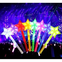 하늘풍선파티 LED별봉 콘서트 촬영 장식 소품 파티 기념일 변장 변신 야광용품, 핑크