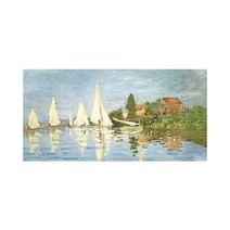 모네 [모네]명화 파노라마 캔버스 액자_2:1_보트경주(120x60cm), 단일옵션