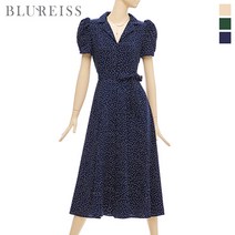 [블루레이스] 핀턱도트플레어원피스_B2M1OP3701