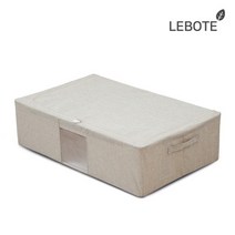 [레보떼] 패브릭 리빙박스 언더베드 수납정리함 88L 옷정리, 색상:2. 88L 그레이(Gray) 1p