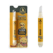 더펫원츠 냥 치카펜 일체형 고양이 치약 칫솔 바르는치약 4ml 5초양치