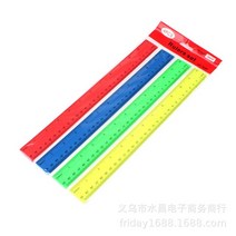 4 개/갑 다채로운 투명 플라스틱 스트레이트 눈금자 30cm Kawaii 편지지 드로잉 학교 사무 용품 어린이 학생 상금, [01] 4Pcs