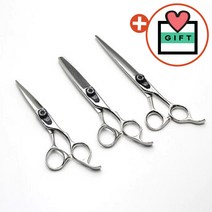 베디툴 전문가용 미용 커트 가위 세트 2종 (5.5 7인치 틴닝 [선택2]) 패키지 지급, 5.5인치 블런트, 틴닝가위(20%감모)