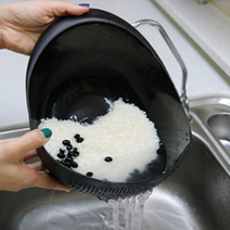 다용도 쌀씻는도구 깊은 믹싱볼 세척볼 쌀씻기 바가지면 야채 과일 주방 설거지 타공