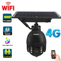 4g Wifi CCTV IP 클라우드 카메라 Solar 1080P 야외 컬러 야간 시야 안전 모니터링 카메라 및 심카드 무선 2MP, 4G 캠 32G
