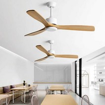 원목 실링팬 저소음 거실 천정 우드 카페 42인치 호텔, 블랙+마호가니 48인치(122cm)+리모컨