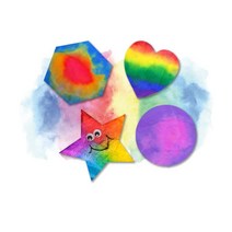 미술학원 색번지기 놀이 모양솜 키트 5세트 아이물감 남아완구 그리기소품