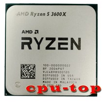Amdryzen 5 3600X 3.8GHz 6 코어 12 스레드 95W 3 세대 라이젠 프로세서 소켓 AM4 탁상 밀폐형, 한개옵션0